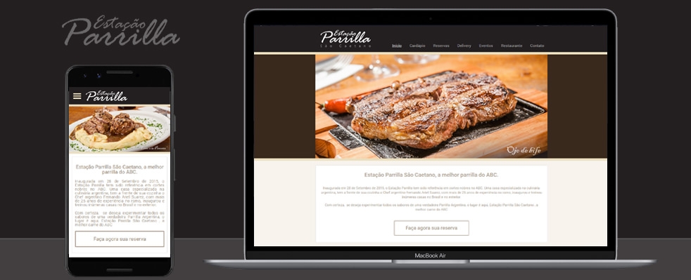 Estação Parrilla lança novo website desenvolvido pela Phixies.